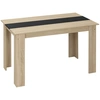 Image de HOMCOM Table à manger table cuisine design moderne avec grand plateau 4-6 personnes en bois dim. 120L x 69l x 75H cm Aosom France