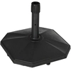 Image de Outsunny Pied de parasol base de parasol en polyéthylène pour mât Ø 32, 34 et 38 mm - 46 x 46 x 39 cm noir Aosom France