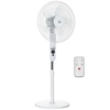 Image de HOMCOM Ventilateur sur pied Ø 44 cm hauteur réglable oscillant silencieux 45 W avec télécommande minuterie 3 modes 3 vitesses Aosom France