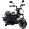 Image de HOMCOM Moto électrique pour enfants 3 km/h 6V avec phare LED 2 roues d'entraînement de 18 à 36 mois avec moteur puissant blanc