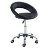 Image de HOMCOM Tabouret à roulettes tabouret de massage pivotant 360° hauteur réglable similicuir noir