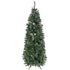 Image de HOMCOM Sapin de Noël artificiel avec 618 branches enneigées, support en acier, arbre de Noël artificiel socle pliable en acier