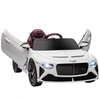 Image de HOMCOM Voiture électrique pour enfant de 3 à 5 ans 2 moteurs 12V 25W 3-5 Km/h télécommande 2,4G Bentley Bacalar blanc
