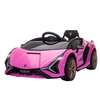 Image de HOMCOM Voiture électrique Enfants de Sport Supercar 12 V - V. Max. 8 Km/h Effets sonores + Lumineux rose
