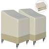 Image de Outsunny Lot de 2 housses de protection chaises de Jardin empilables bâche étanche 90L x 70l x 115H cm Oxford Haute densité 600D