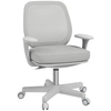 Image de Vinsetto Chaise de bureau tissu mesh hauteur réglable pivotante 360° accoudoirs sur roulettes, inclinable, gris