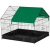 Image de PawHut Cage enclos lapins petits animaux rongeurs Intérieur ou Extérieurs avec bache Protection Inclus - 90 x 75 x 75 cm