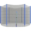 Image de SPORTNOW Filet de remplacement pour trampoline, filet de sécurité avec 1 porte zipée pour trampoline Ø 244 cm et 6 poteaux