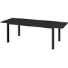 Image de Outsunny Table de jardin extensible en aluminium rectangulaire 6 - 8 personnes, dim. 180/240L x 94l x 73H cm, noir