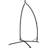 Image de Outsunny Support pour Fauteuil Suspendu - Pied Fauteuil Suspendu, hauteur 215 cm - Charge Max. recommandée 150 Kg, métal noir