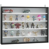 Image de HOMCOM Vitrine murale pour objets de collection 5 étagère réglables en hauteur et 2 portes coulissantes 80 x 9,5 x 60 cm noir