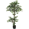 Image de Outsunny Arbre Artificiel Plante Artificiel ficus Hauteur 1,5 m Tronc Branches Liane Lichen Feuilles Grand réalisme Pot Inclus