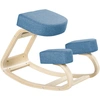 Image de Vinsetto Siège assis-genoux ergonomique chaise à genoux coussin confortable à bascule en tissu et bois