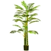 Image de HOMCOM Palmier areca artificiel arbre artificiel hauteur 190 cm avec 30 grandes feuilles en plastique pot inclus