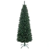 Image de HOMCOM Sapin de Noël Artificiel Arbre de Noël Slim Ø 75 x 210H cm 687 Branches épines base en acier pliable Vert