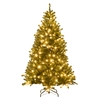 Image de HOMCOM Sapin de Noël Artificiel 180 cm arbre de Noël lumineux LED blanc chaud 872 branches base en métal - vert