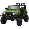 Image de AIYAPLAY Buggy 4x4 voiture électrique enfant UTV Bluetooth 2 places avec télécommande 2.4Ghz 2 moteurs 12 V vert