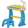 Image de AIYAPLAY Piano enfant électronique 37 touches, avec micro, tabouret, lumière LED, fonction d'enregistrement et de relecture