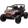 Image de AIYAPLAY Voiture électrique enfant UTV buggy électrique enfant avec télécommande 2.4Ghz 2 moteurs 103L x 69l x 59H cm marron