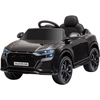 Image de HOMCOM Voiture électrique enfants sous licence Audi RS Q8, véhicule électrique avec télécommande, MP3, USB, Bluetooth, noir