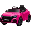 Image de HOMCOM Voiture électrique enfants sous licence Audi RS Q8, véhicule électrique avec télécommande, MP3, USB, Bluetooth, rose