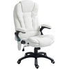 Image de Vinsetto Fauteuil de bureau massant et chauffant hauteur réglable, dossier inclinable et télécommande filaire, pivotant à 360°