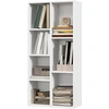 Image de HOMCOM Meuble de rangement Bibliothèque étagère 7 cubes pour intérieur, salon, chambre - 50l x 24P x 106H cm, blanc