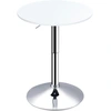 Image de HOMCOM Table de bar ronde mange-debout table de bistro hauteur réglable 69-93 cm et plateau pivotant, base en métal