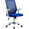 Image de Vinsetto Chaise bureau fauteuil de bureau ergonomique en maille avec support lombaire, hauteur réglable, accoudoirs rabattables