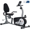 Image de HOMCOM Vélo d'appartement semi-allongé vélo couché magnétique écran LCD multifonction siège réglable 8 niveaux de résistance