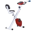 Image de HOMCOM Vélo d'appartement pliable vélo de fitness vélo d'intérieur 8 niveaux de résistance magnétique réglable LCD capteur fréquence cardiaque rouge