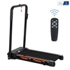Image de SPORTNOW Tapis de course électrique de marche 370 W pliable télécommande écran LCD vitesse 1-6 Km/h acier noir