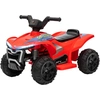 Image de AIYAPLAY Quad électrique enfant 6V voiture électrique enfants vitesse de 2,5 km/h pour enfants 18-36 mois 71 x 40,5 x 45 cm rouge
