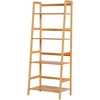 Image de HOMCOM Etagère échelle en bambou 4 niveaux bibliothèque style naturel 48L x 31,5l x 120H cm