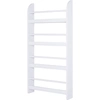 Image de HOMCOM Étagère murale en bois pour livres et magazines, 4 niveaux, 59l x 12P x 113H cm, blanc