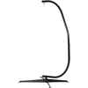 Image de Outsunny Support de fauteuil suspendu, support chaise suspendue base en X boucle à ressort charge 120 kg 114 x 80 x 208 cm noir