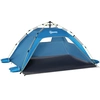 Image de Outsunny Tente de plage pop up abris de plage portable pour 2 personnes facile à installer anti UV 220 x 173 x 120 cm bleu ciel
