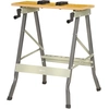 Image de DURHAND Établi pliant établi de serrage avec 4 serre-joints table de travail, charge 100 kg, 62,5x60,5x78,5cm, gris