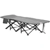 Image de Outsunny Bain de soleil chaise longue pliante avec poche latérale, porte-gobelet et sac de transport, 68 x 190 x 48 cm, noir