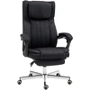 Image de Vinsetto Chaise de bureau siège pivotant dossier inclinable hauteur réglable 65 x 61 x 105-113 cm noir