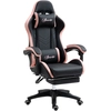 Image de Vinsetto Chaise gaming fauteuil gaming ergonomique avec dossier inclinable à 135° et soutien lombaire, 65 x 65 x 121-129 cm rose