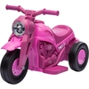 Image de AIYAPLAY Moto électrique enfants 2-5 ans, 3 roues, 6 V, 3 km/h, avec fonction de bulles, effets lumineux et sonores, rose