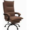 Image de Vinsetto Fauteuil de bureau massant et chauffant, chaise de bureau, hauteur réglable, dossier inclinable, 66x74x121,5cm marron