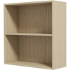 Image de HOMCOM Bibliothèque étagère de rangement avec 2 compartiments et étagère réglable, 60 x 24 x 63 cm, effet bois naturel