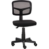 Image de Vinsetto Chaise de bureau sans accoudoirs, fauteuil de bureau en maille, hauteur réglable, assise rembourré, pivotant 360°, noir