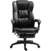 Image de Vinsetto Fauteuil de bureau massant, chaise de bureau avec hauteur réglable, dossier inclinable et télécommande filaire, noir
