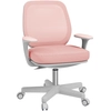 Image de Vinsetto Fauteuil de bureau, chaise de bureau ergonomique en maille, hauteur réglable, 55x48x82,5-94,5cm, rose