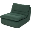 Image de HOMCOM Fauteuil paresseux chauffeuse 1 place en mousse monobloc ultra haute densité, charge 200 Kg, 82x103x75cm, vert