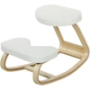 Image de HOMCOM chaise de genoux ergonomique, pour bureau travail, assise rembourrée confortable, améliore posture dos, crème Aosom France