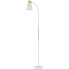 Image de HOMCOM Lampadaire de salon réglable en hauteur 127-160 cm avec interrupteur, douille E27, blanc